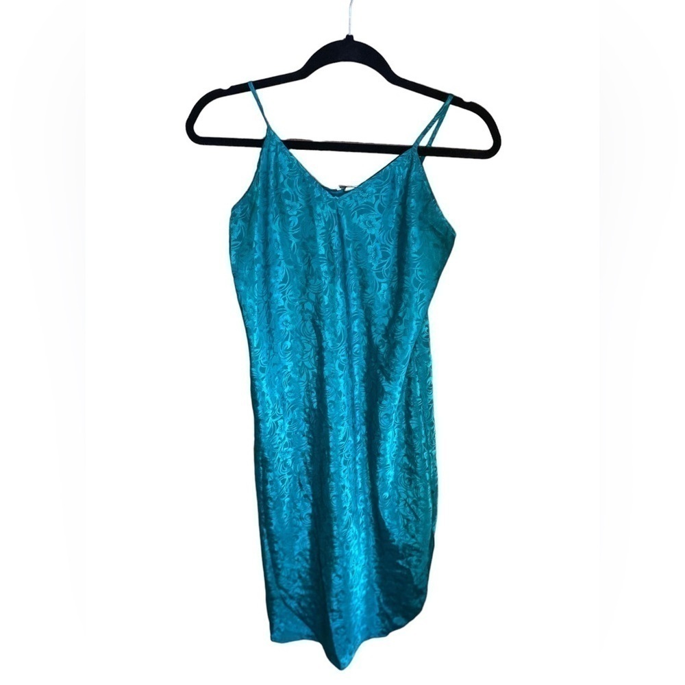 ALEXANDRA Nicole Green Slip Muni Dress Vintage